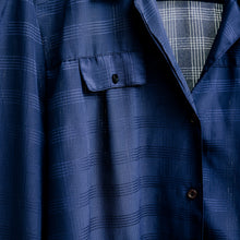 Charger l'image dans la galerie, usure studio - blouse-bleu-marine-rayures-vintage