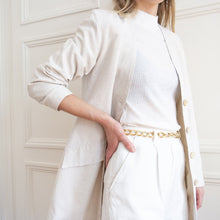 Charger l'image dans la galerie, usure studio - veste vichy ecru/blanc vintage