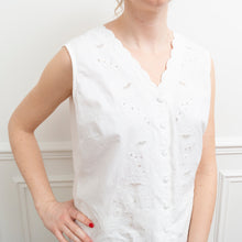 Charger l'image dans la galerie, usure studio - top-corset-blanc-broderie-vintage