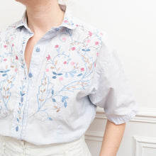Charger l'image dans la galerie, usure-studio-blouse-broderie-fleurs-vintage