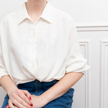 Charger l'image dans la galerie, usure studio - blouse-broderie-elegante-blanche-vintage