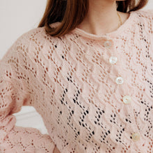 Charger l'image dans la galerie, usure studio - gilet-cardigan-rose-vintage