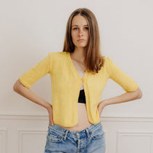 Charger l'image dans la galerie, usure studio - gilet-jaune-crochet-vintage