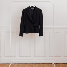 Charger l&#39;image dans la galerie, usure studio - veste blazer noir elegant vintage
