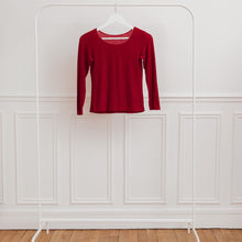 Charger l'image dans la galerie, usure studio - top rouge motif vague vintage