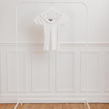 Charger l'image dans la galerie, usure studio - top blanc côtelé vintage