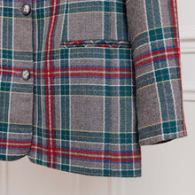 Charger l'image dans la galerie, usure studio - blazer carreaux gris vintage 2