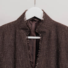 Charger l'image dans la galerie, usure studio - veste tweed marron blanc vintage 1