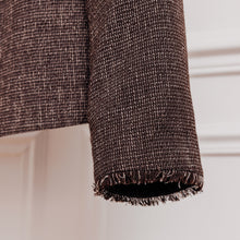 Charger l'image dans la galerie, usure studio - veste tweed marron blanc vintage 3