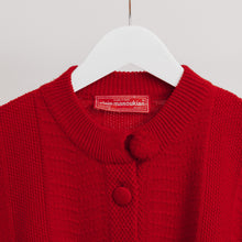 Charger l'image dans la galerie, usure studio - gilet rouge maille vintage 1