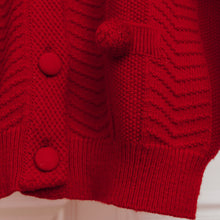 Charger l'image dans la galerie, usure studio - gilet rouge maille vintage 2