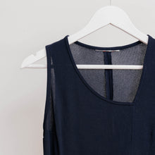 Charger l'image dans la galerie, usure studio - débardeur asymétrique bleu marine vintage 1