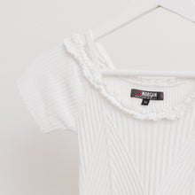 Charger l'image dans la galerie, usure studio - top blanc côtelé vintage 1