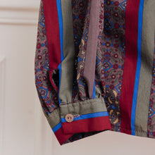 Charger l'image dans la galerie, usure studio - chemisier imprimé rayure imprimé rococo vintage 2