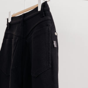 usure studio - pantalon noir taille haute vintage 2