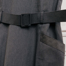 Charger l'image dans la galerie, usure studio - robe ceinture gris anthracite vintage 90