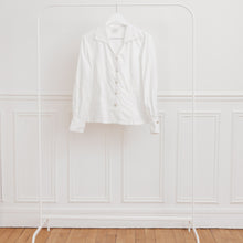 Charger l&#39;image dans la galerie, usure studio - chemisier blanc élégant vintage

