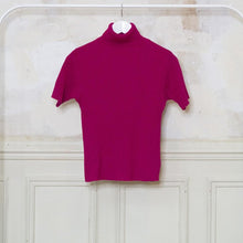 Charger l'image dans la galerie, pull-rose-vintage-col-roulé