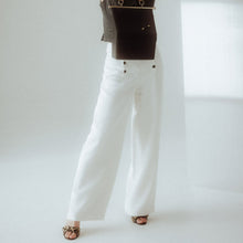 Charger l'image dans la galerie, usure studio - pantalon large blanc vintage