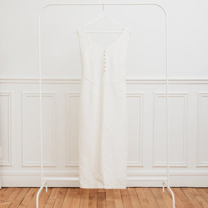 usure studio -robe-longue-blanche-ceremonie-vintage