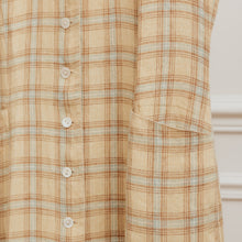 Charger l&#39;image dans la galerie, usure studio - robe-cacharel-coton-lin-carreaux-vintage
