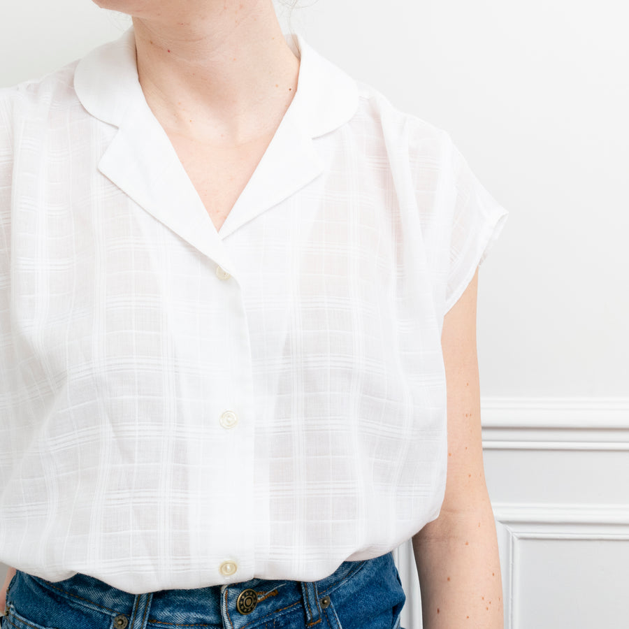 usure studio - blouse blanche vintage