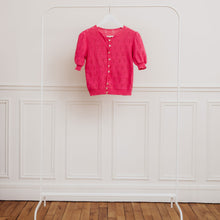 Charger l&#39;image dans la galerie, usure studio - gilet cardigan rose vintage
