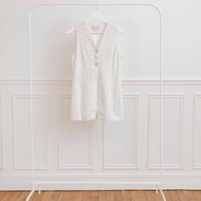 Charger l&#39;image dans la galerie, usure studio - gilet long beige blanc vintage

