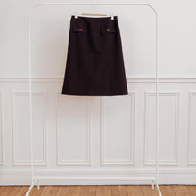 Charger l&#39;image dans la galerie, usure studio - jupe évasée marron vintage
