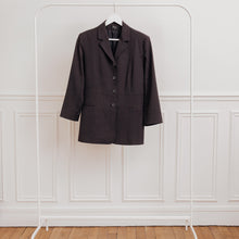 Charger l&#39;image dans la galerie, usure studio - veste longue gris vintage
