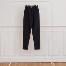 Charger l&#39;image dans la galerie, usure studio - pantalon noir taille haute vintage

