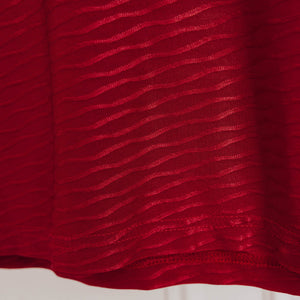 usure studio - top rouge motif vague vintage 2