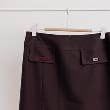 Charger l&#39;image dans la galerie, usure studio - jupe évasée marron vintage 1
