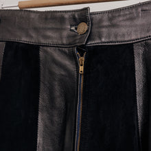 Charger l&#39;image dans la galerie, usure studio - jupe noire cuir vintage 2
