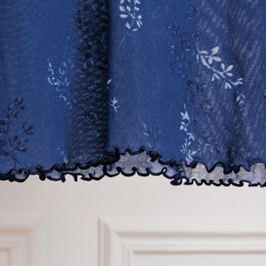 usure studio - top mesh bleu floral vintage 2