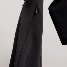 Charger l&#39;image dans la galerie, usure studio - robe noire ceinturée vintage 3
