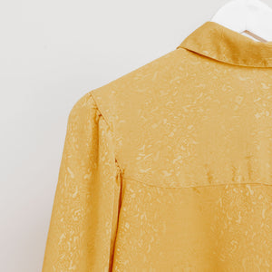 Usure studio - blouse dorée motif vintage 4
