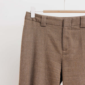 usure studio - pantalon taille basse marron vintage 1