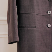 Charger l&#39;image dans la galerie, usure studio - veste longue gris vintage 2
