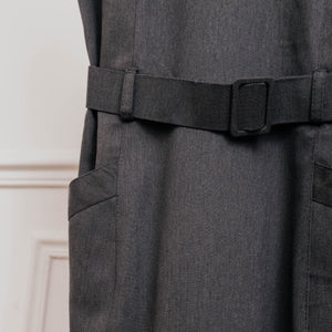 usure studio - robe ceinture gris anthracite vintage 90