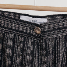 Charger l&#39;image dans la galerie, usure studio - jupe laine boutons imprimé rayures vintage  3
