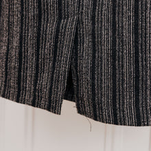 Charger l&#39;image dans la galerie, usure studio - jupe laine boutons imprimé rayures vintage 4
