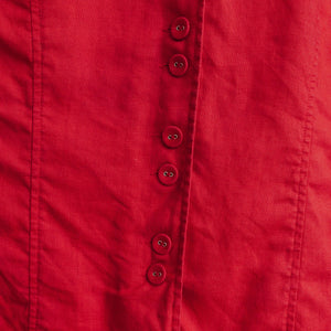 usure studio - blouse rouge lin vintage 2