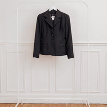 Charger l&#39;image dans la galerie, usure studio - blazer noir vintage
