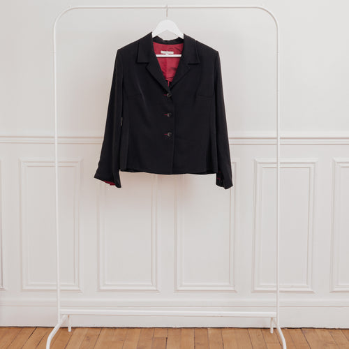 Usure studio - veste blazer noir droite vintage