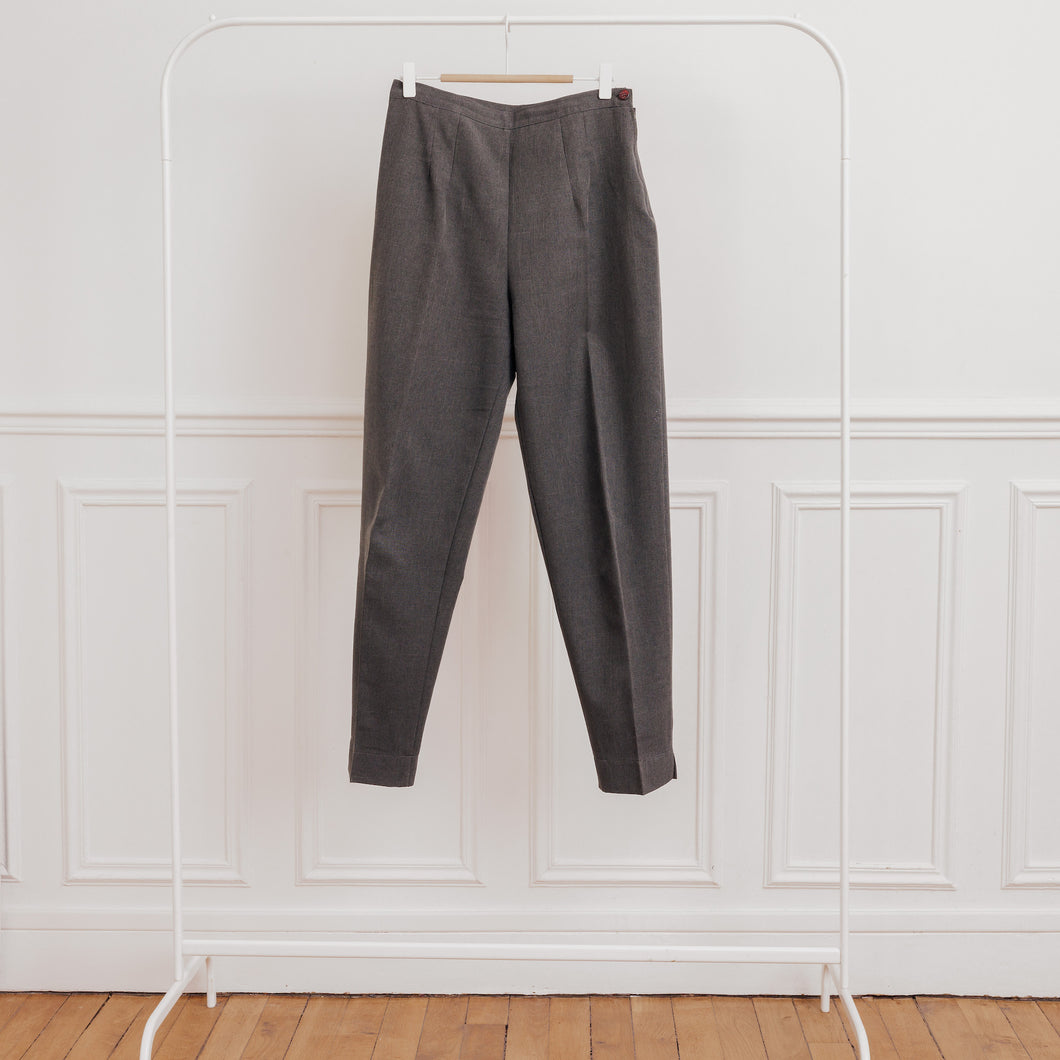 Usure studio - pantalon pinces gris anthracite vintage