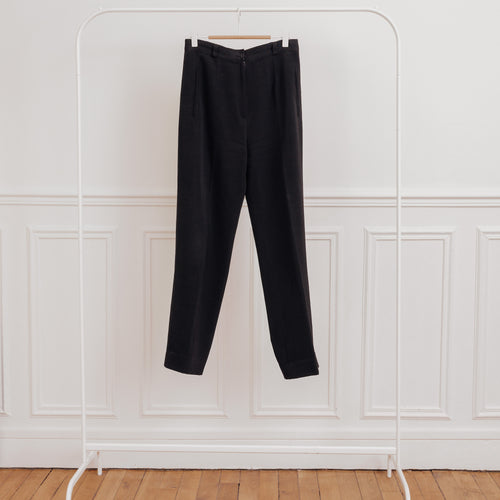 Usure studio - pantalon noir droit vintage