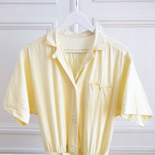 Charger l&#39;image dans la galerie, usure studio - robe longue jaune coton vintage
