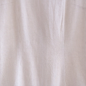 usure studio - robe droite vichy écru/blanc vintage