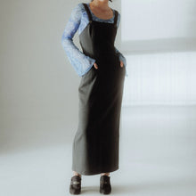 Charger l&#39;image dans la galerie, usure studio - robe longue naf naf vintage gris anthracite

